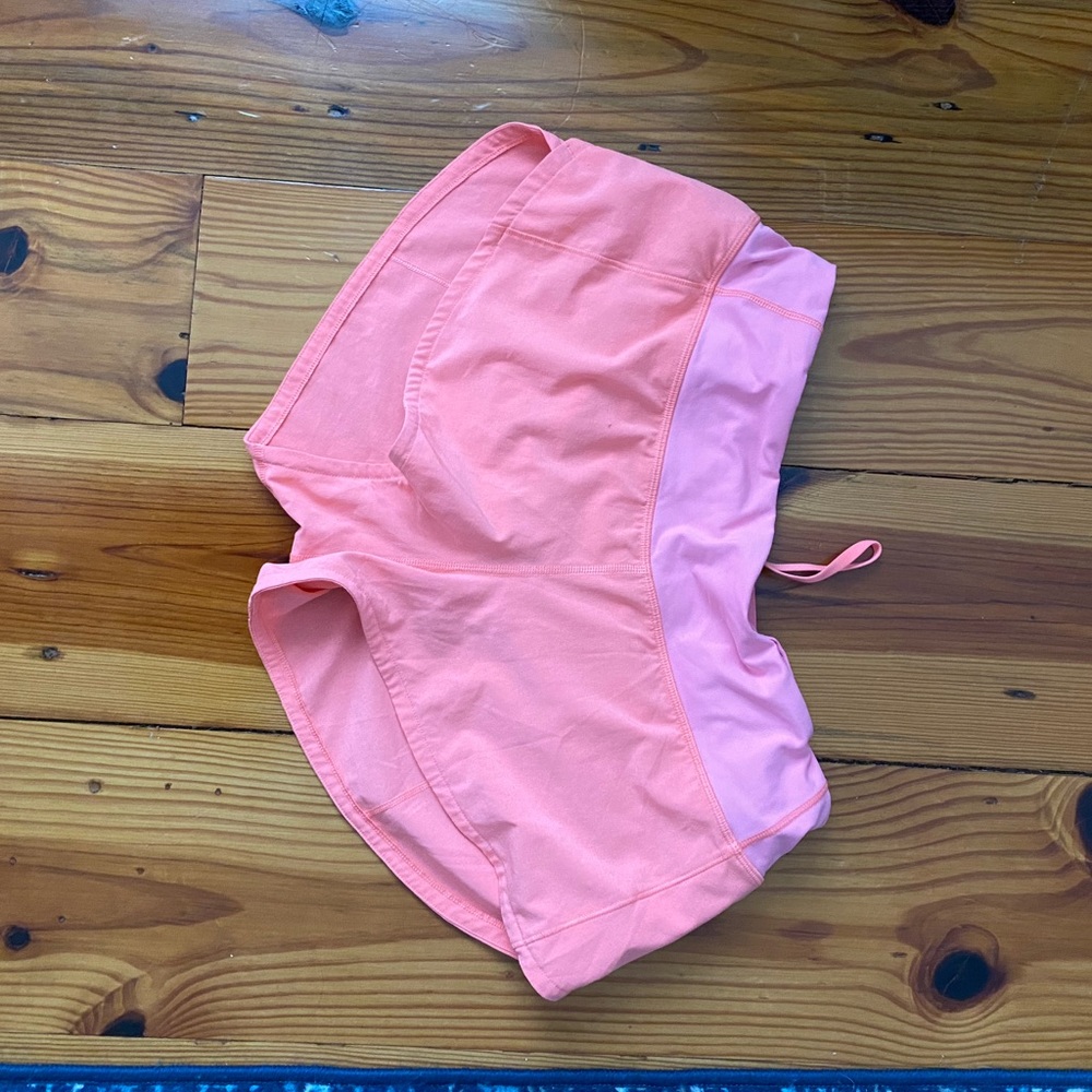 Lululemon used coral shorts size 6